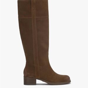 Brown Suede hibiscus lucky brand boots size 8 NWT